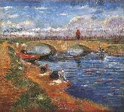 Vincent Van Gogh The Gleize Bridge over the Vigueirat Canal USA oil painting artist